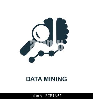 Data Mining icon. Simple element from business intelligence collection. Creative Data Mining icon for web design, templates, infographics and more Stock Vector