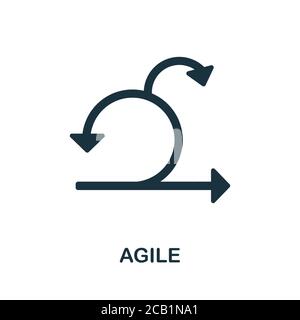 Agile Methodology icon. Simple element from app development collection ...