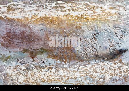 New effective painting in your admirable grey tone. Stock Photo