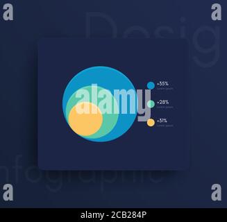 Vector graphics mobile infographics with three options. Template for creating mobile applications, workflow layout, diagram, banner, web design Stock Vector