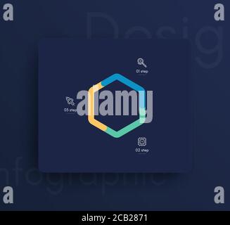 Vector graphics mobile infographics with three options. Template for creating mobile applications, workflow layout, diagram, banner, web design Stock Vector