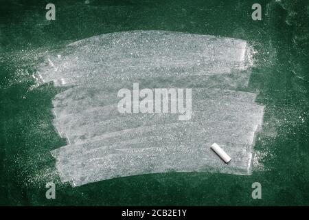 Dirty green chalkboard surface texture as grunge background Stock Photo