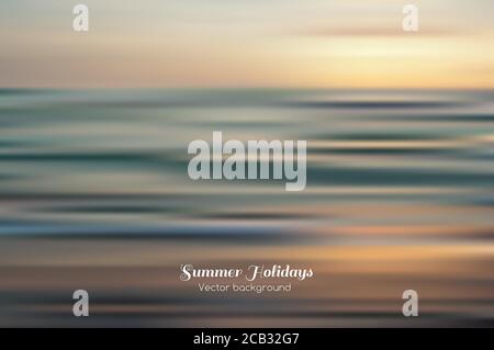 Amazing seascape vector background Stock Vector