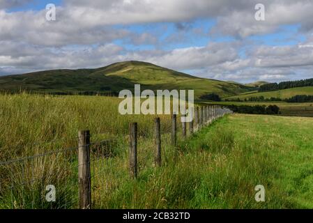 The Pentland Hills from near West Linton in the Scottish Borders Stock Photo