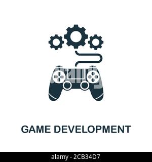 Game Code icon. Simple element from game development collection. Filled ...
