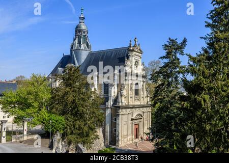 France, Loir et Cher, Loire Valley listed as World Heritage by UNESCO, Blois, Saint Vincent de Paul church, former Saint Louis chapel of the Jesuit co Stock Photo