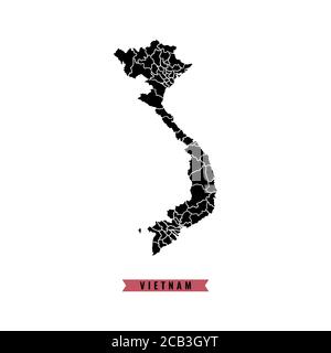 Vietnam map vector design template illustration Stock Vector