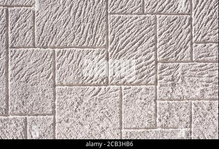 Wall background texture. Decorative random rocks panel, blocks with different sizes Stock Photo