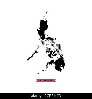 Philippines map vector design template illustration Stock Vector