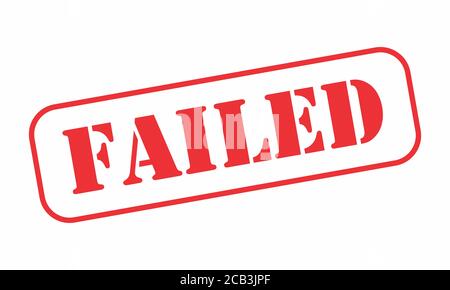 Red failed stamp Stock Vector