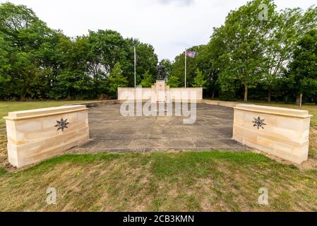 Memorial to honour the 78 soldiers from The Royal Anglian Regiment who have lost their lives since 1959, Imperial War Museum, Duxford, Cambridgeshire Stock Photo