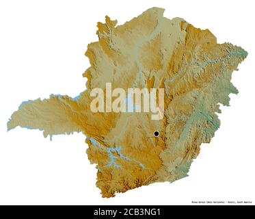 Location of GoiÃ¡s, State of Brazil,. Relief Stock Illustration -  Illustration of land, relief: 193294315