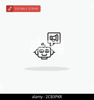 Robot icon vector. Robot icon for presentation. Stock Vector