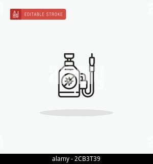 Pesticide icon vector. Pesticide icon for presentation. Stock Vector