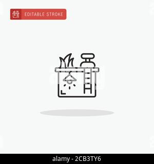 Bunker icon vector. Bunker icon for presentation. Stock Vector