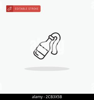 Molotov Cocktail icon vector. Molotov Cocktail icon for presentation. Stock Vector
