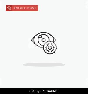 Contact Lens icon vector. Contact Lens icon for presentation. Stock Vector