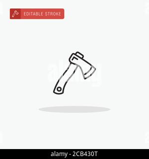 Hatchet icon vector. Hatchet icon for presentation. Stock Vector