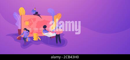 Credit cardweb banner concept. Stock Vector