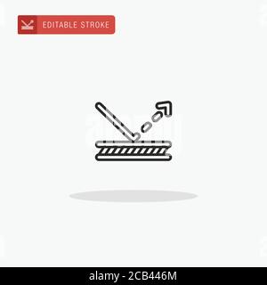 Reflective Fabric icon vector. Reflective Fabric icon for presentation. Stock Vector