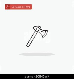 Axe icon vector. Axe icon for presentation. Stock Vector