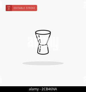 Jigger icon vector. Jigger icon for presentation. Stock Vector
