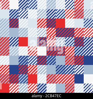 Abstract geometric background, random coloring. Seamless vector pattern. Colorful mosaic illustration. Perfect for wrapping paper, wallpaper, fabric d Stock Vector