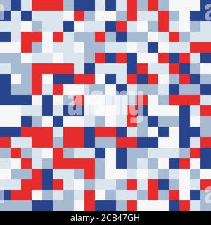 Abstract geometric background, random coloring. Seamless vector pattern. Colorful mosaic illustration. Perfect for wrapping paper, wallpaper, fabric d Stock Vector
