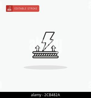 Antistatic Fabric icon vector. Antistatic Fabric icon for presentation. Stock Vector