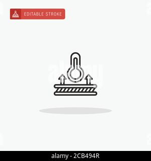Heatproof Fabric icon vector. Heatproof Fabric icon for presentation. Stock Vector