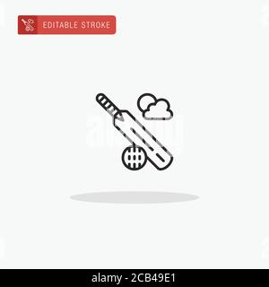 Cricket icon vector. Cricket icon for presentation. Stock Vector