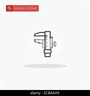 Caliper icon vector. Caliper icon for presentation. Stock Vector