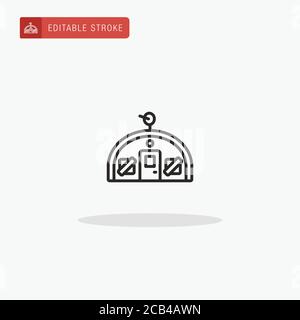 Bunker icon vector. Bunker icon for presentation. Stock Vector