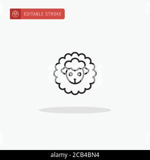 Wool Fabric icon vector. Wool Fabric icon for presentation. Stock Vector