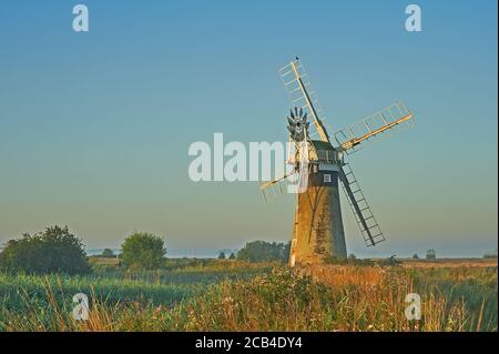 St Benet's Level Wind Pump On The River Thurne In The Norfolk Broads 