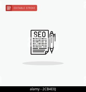 Script icon vector. Script icon for presentation. Stock Vector