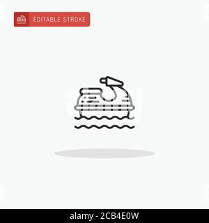 Jet Ski icon vector. Jet Ski icon for presentation. Stock Vector