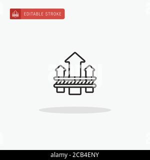 Breathable Fabric icon vector. Breathable Fabric icon for presentation. Stock Vector