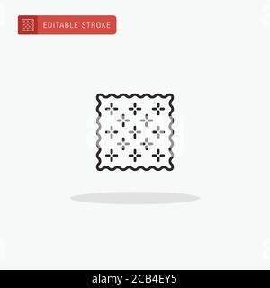 Fabric icon vector. Fabric icon for presentation. Stock Vector