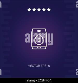 incubator vector icon modern illustration Stock Vector