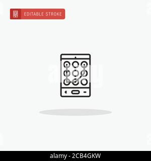 Pattern Lock icon vector. Pattern Lock icon for presentation. Stock Vector