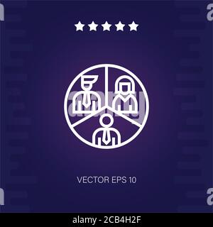 segment vector icon modern illustration Stock Vector