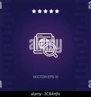 web vector icon modern illustration Stock Vector