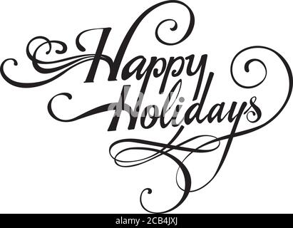 Custom calligraphy text Stock Vector
