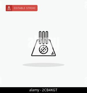 Cricket Stump icon vector. Cricket Stump icon for presentation. Stock Vector