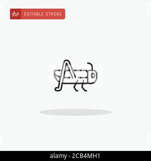 Locust icon vector. Locust icon for presentation. Stock Vector