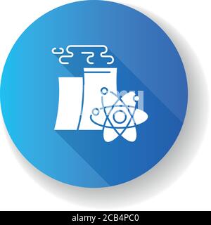 power generation nuclear energy glyph icon vector illustration Stock ...