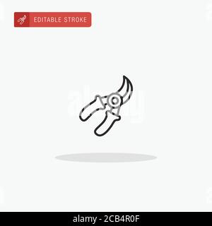 Clippers icon vector. Clippers icon for presentation. Stock Vector