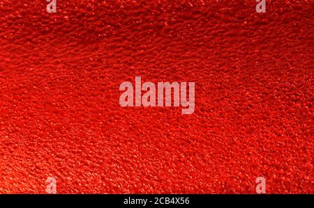 Red plastic foam and bubbles background Stock Photo