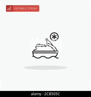 Jet Ski icon vector. Jet Ski icon for presentation. Stock Vector